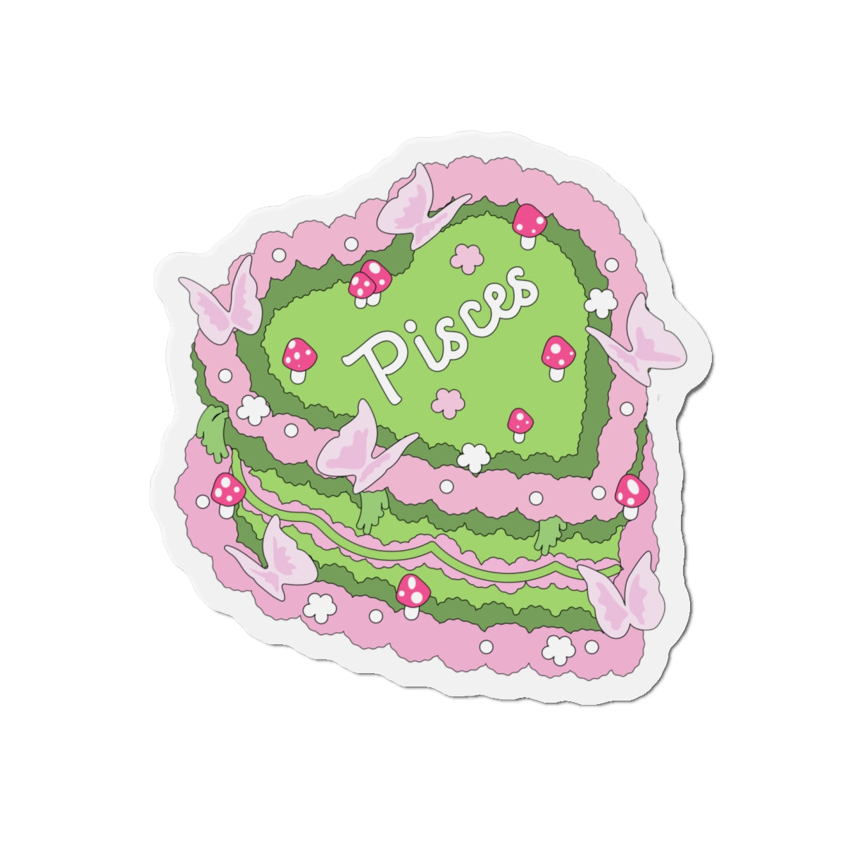 Zodiac Cake Series Pisces Magnets