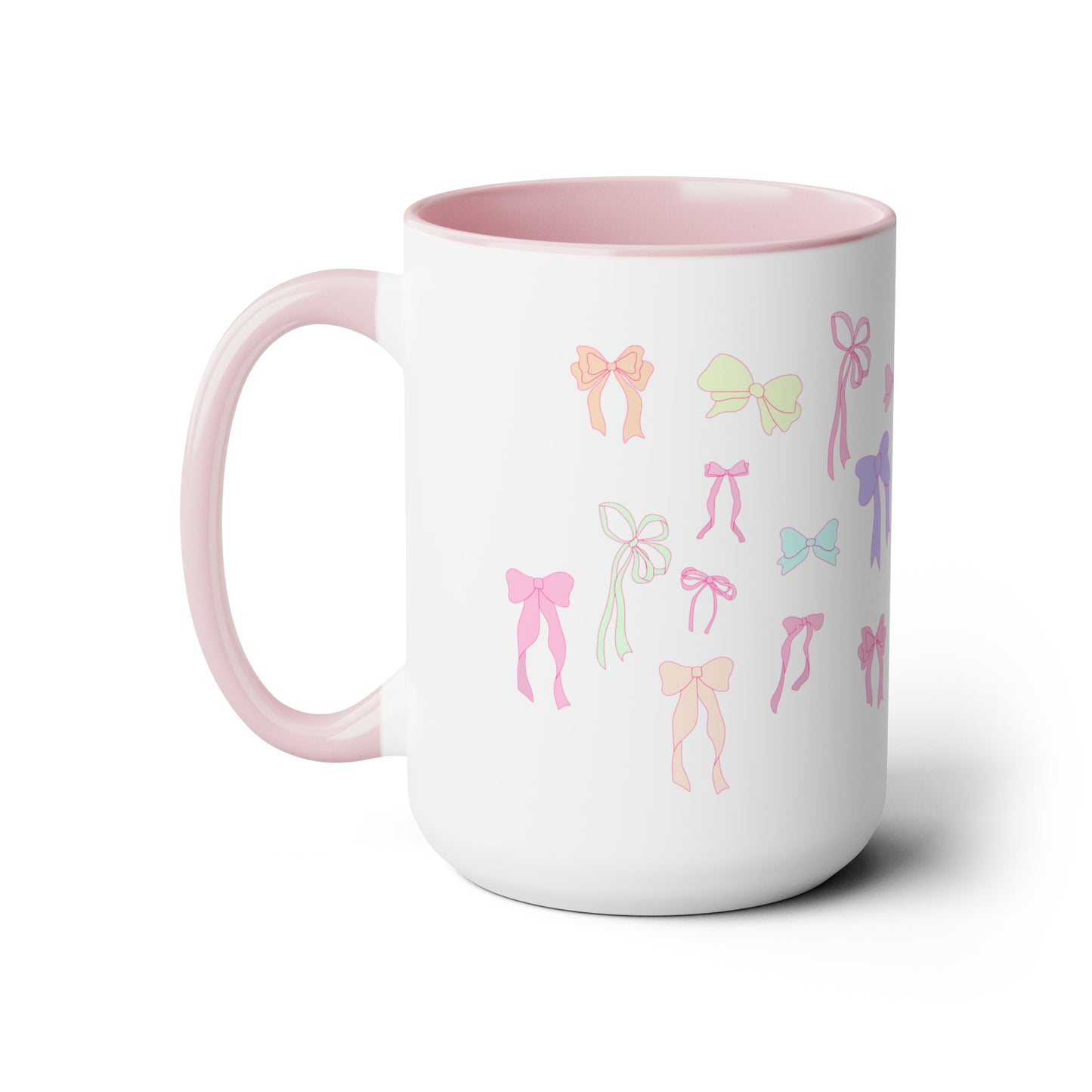 Y2K Soft Girl Aesthetic bow Coffee Mugs, 15oz