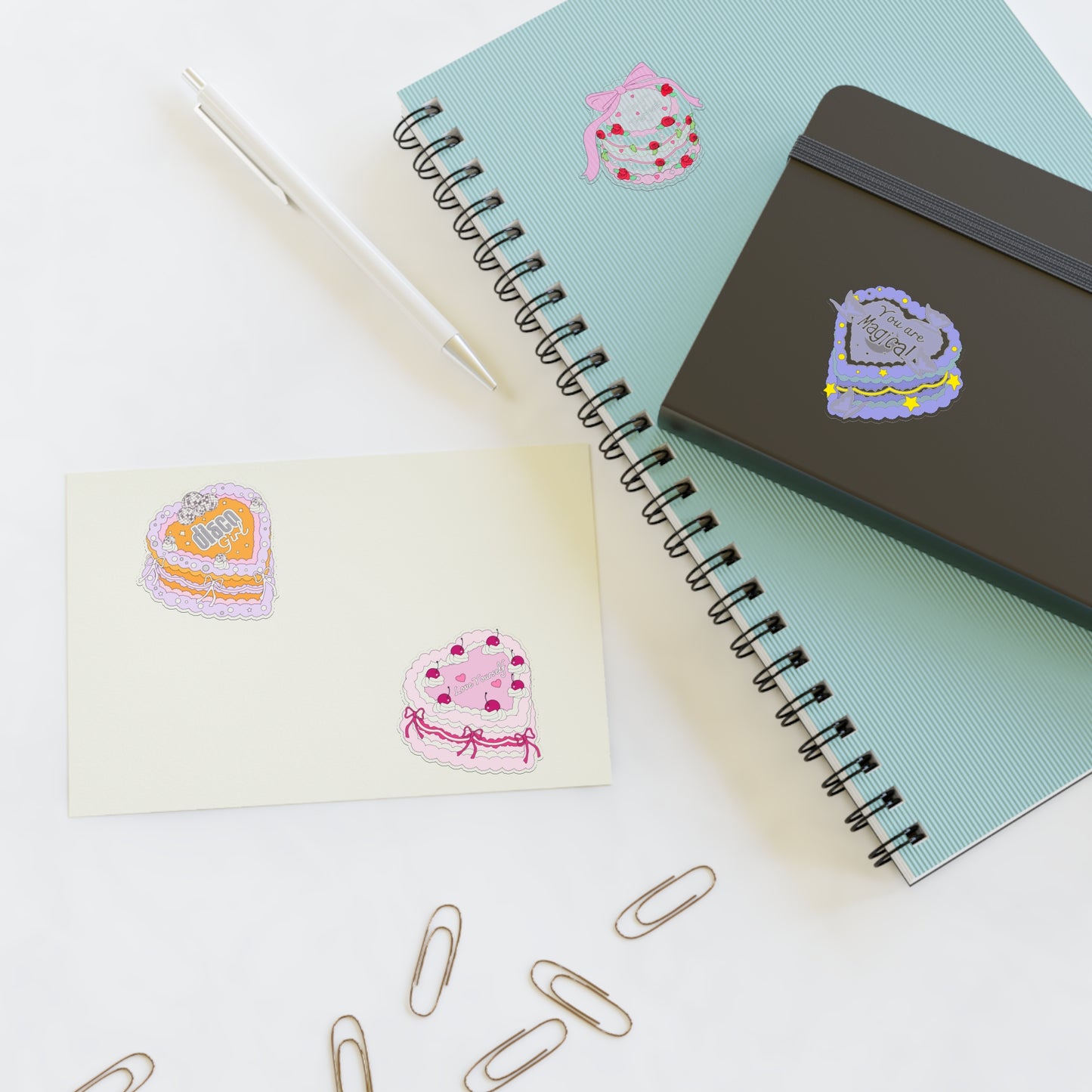 Aesthetic Vintage Cake Sticker Sheets