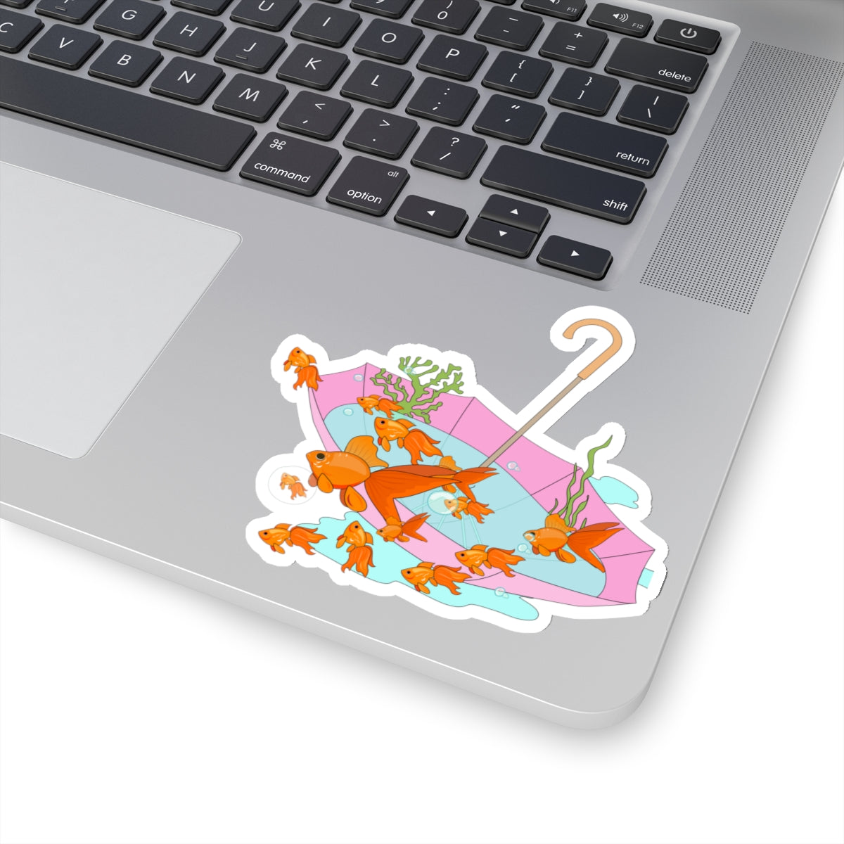 Goldfish in Tokyo Kiss-Cut Stickers