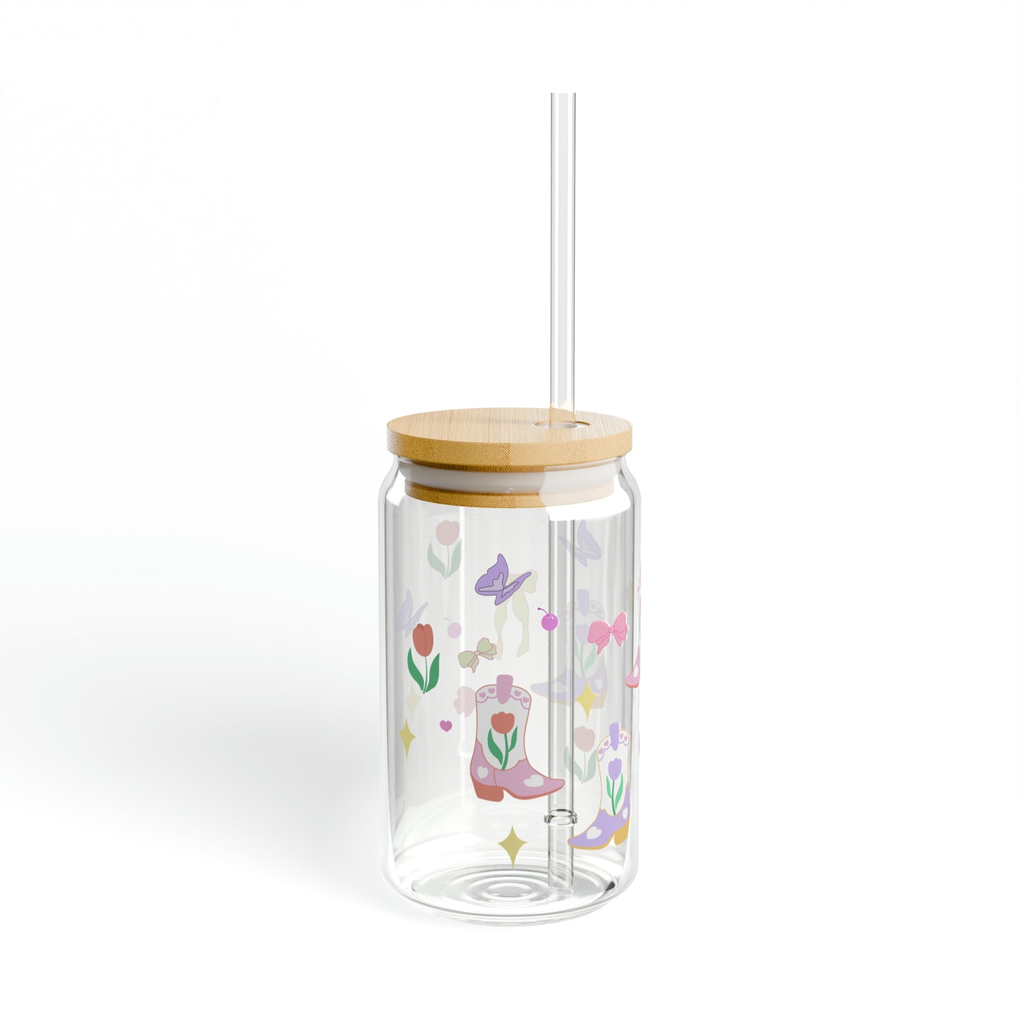 Howdy Girl aesthetic Tulip Sipper Glass