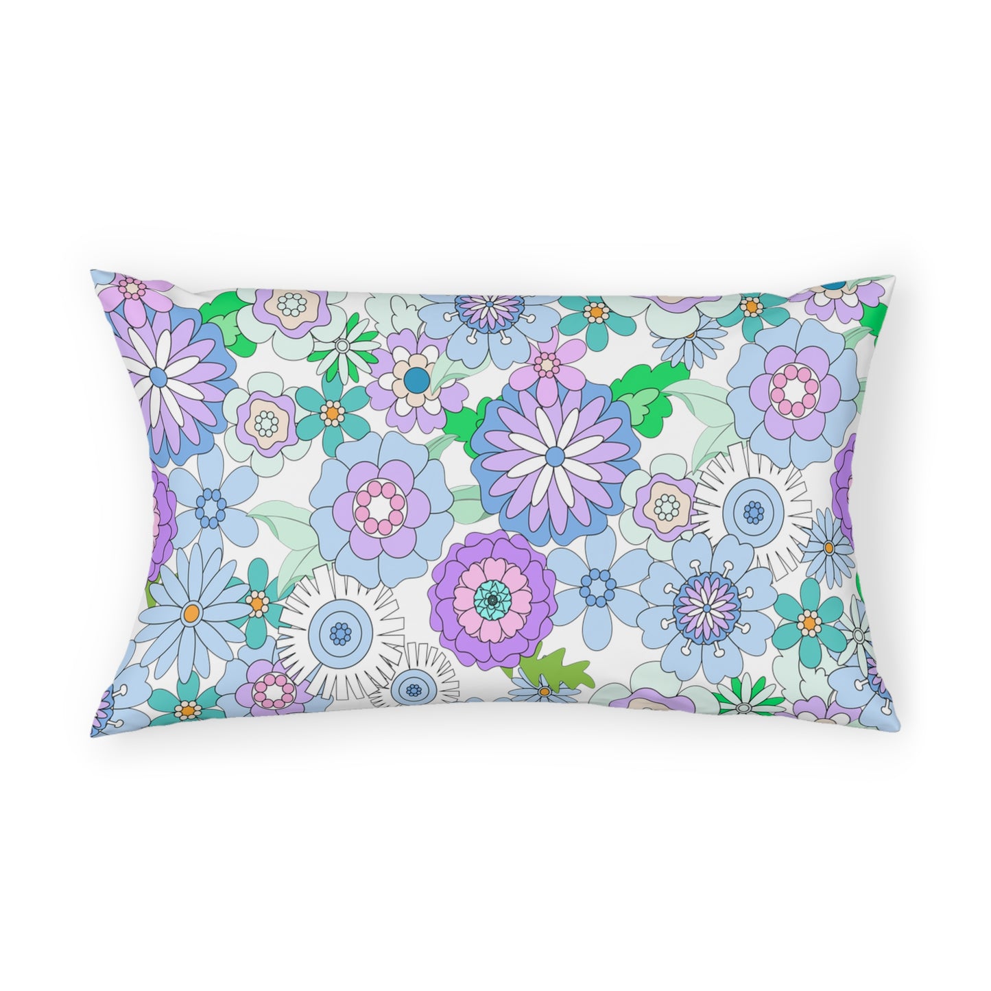 Retro Flower Child Pillow Sham