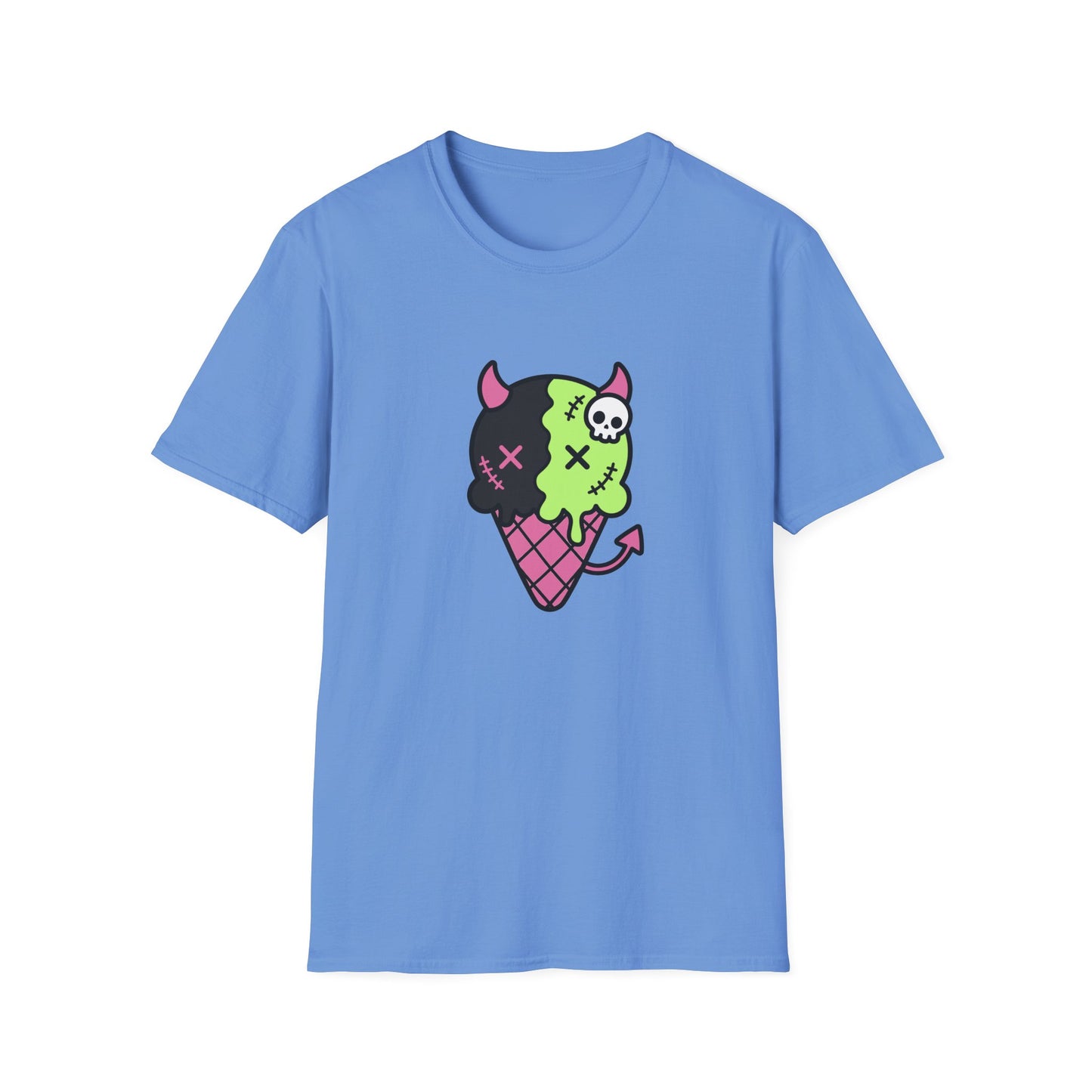 Devil Ice Cream Scene Kids Cotton Unisex Tee (XS–5XL)