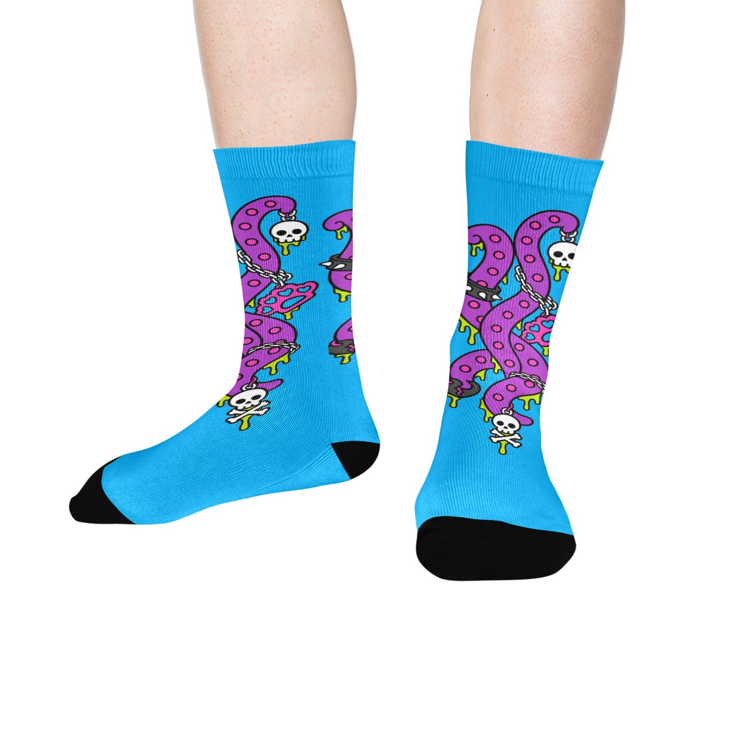 Sheppy Zippy Tako Monster Crew Socks