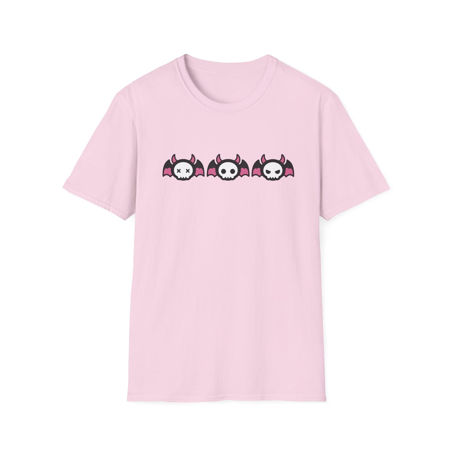 Devil Bat Skull Scene Kids Cotton Unisex Tee (XS–5XL)