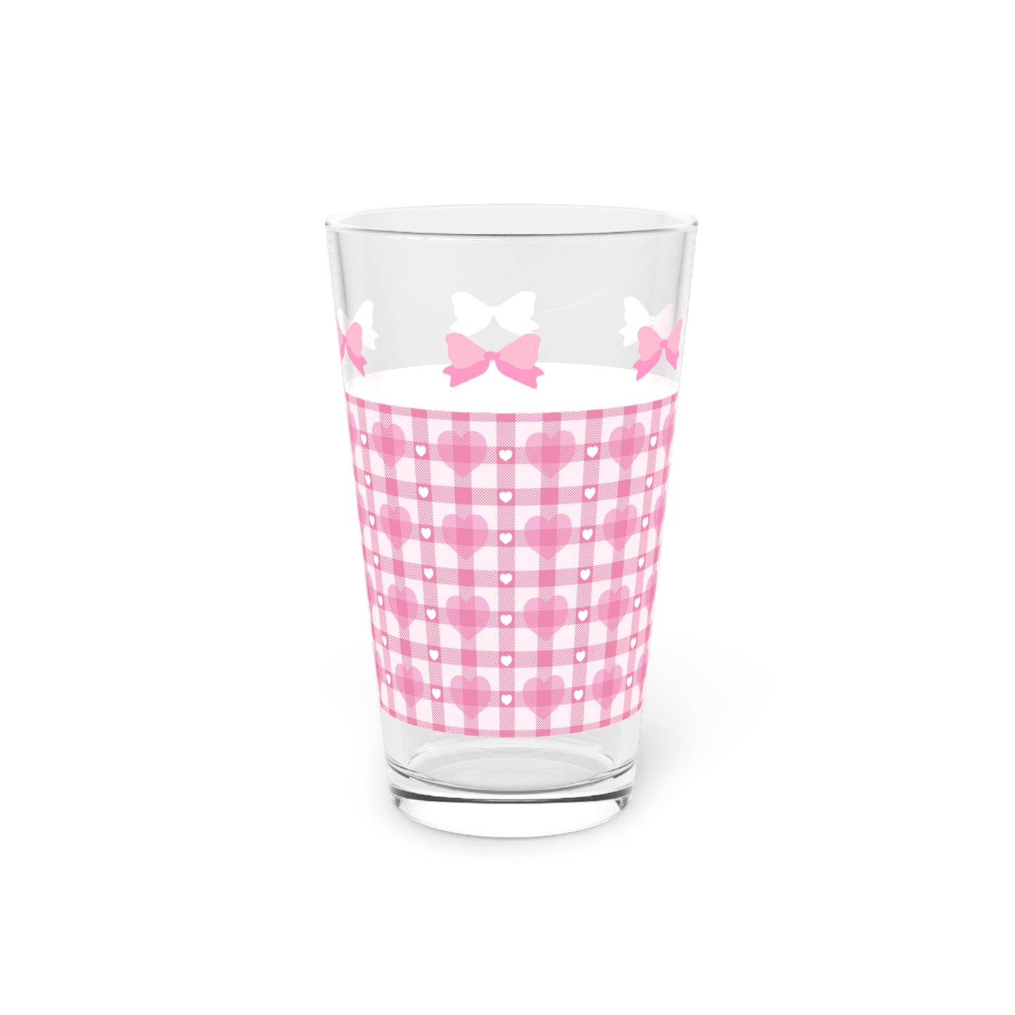 Coquette bow aesthetic Pint Glass