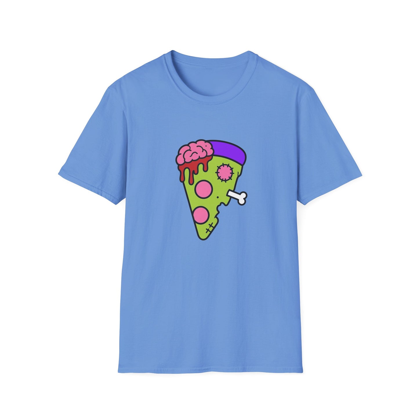 Zombie Pizza Scene Kids Cotton Unisex Tee (XS–5XL)