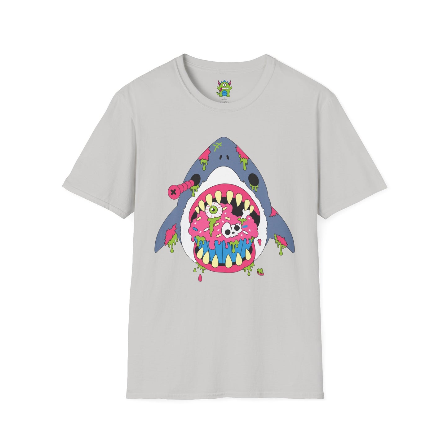 Zombie Shark Graphic Tee — Creepy Cute Monster Shark T‑Shirt