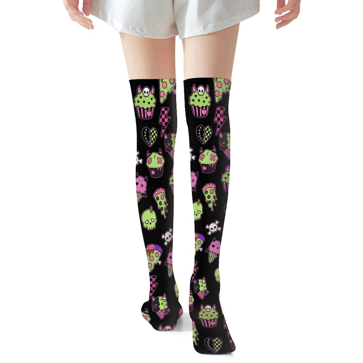 Zombie Sweets Over-The-Knee Stockings