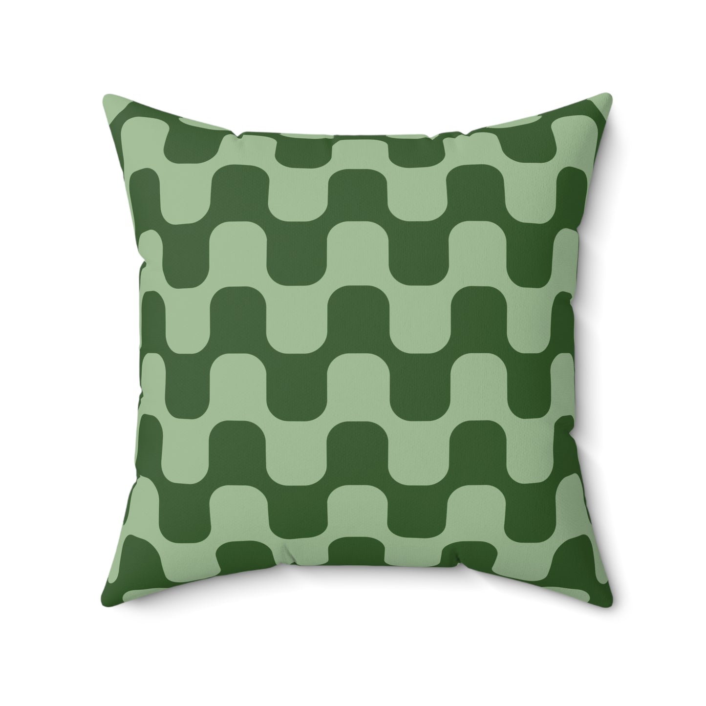 70s Vibe Retro Groovy Aesthetic Square Pillow