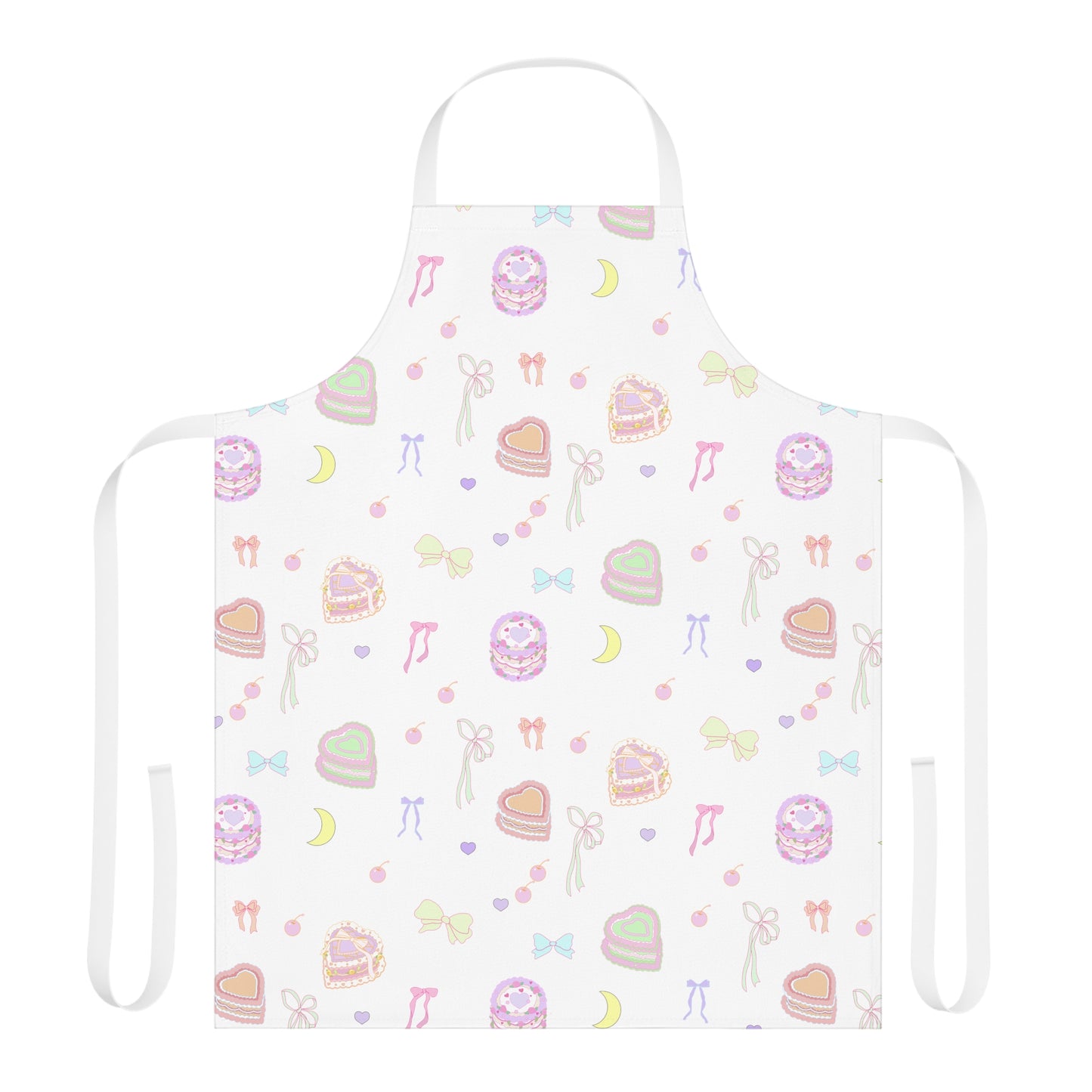 Pink Bow Pastel Cake Coquette Aesthetic Apron