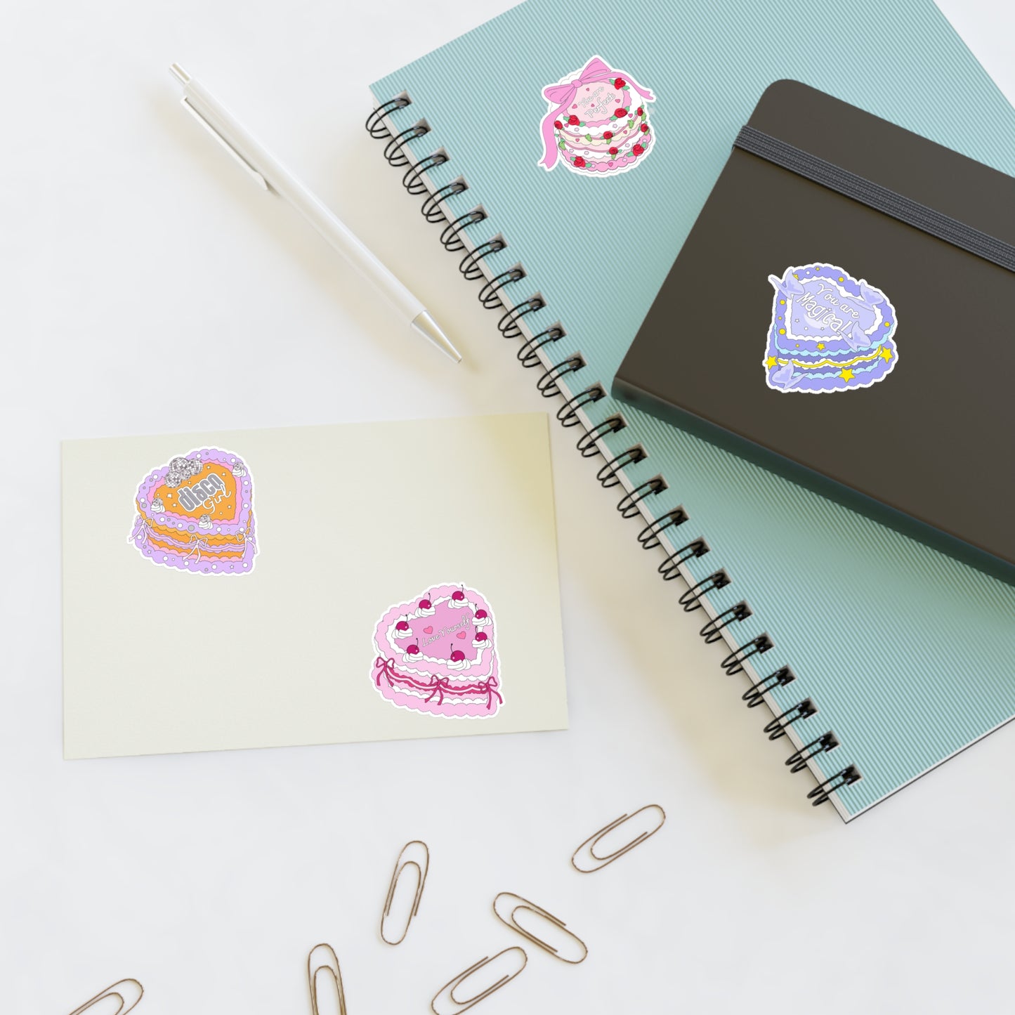 Aesthetic Vintage Cake Sticker Sheets