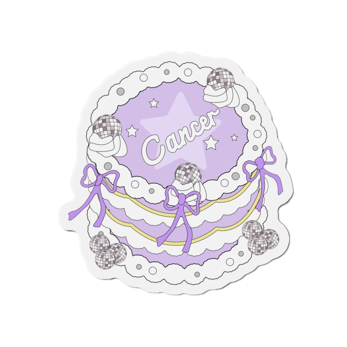 Zodiac Cake Series Cancer Magnets