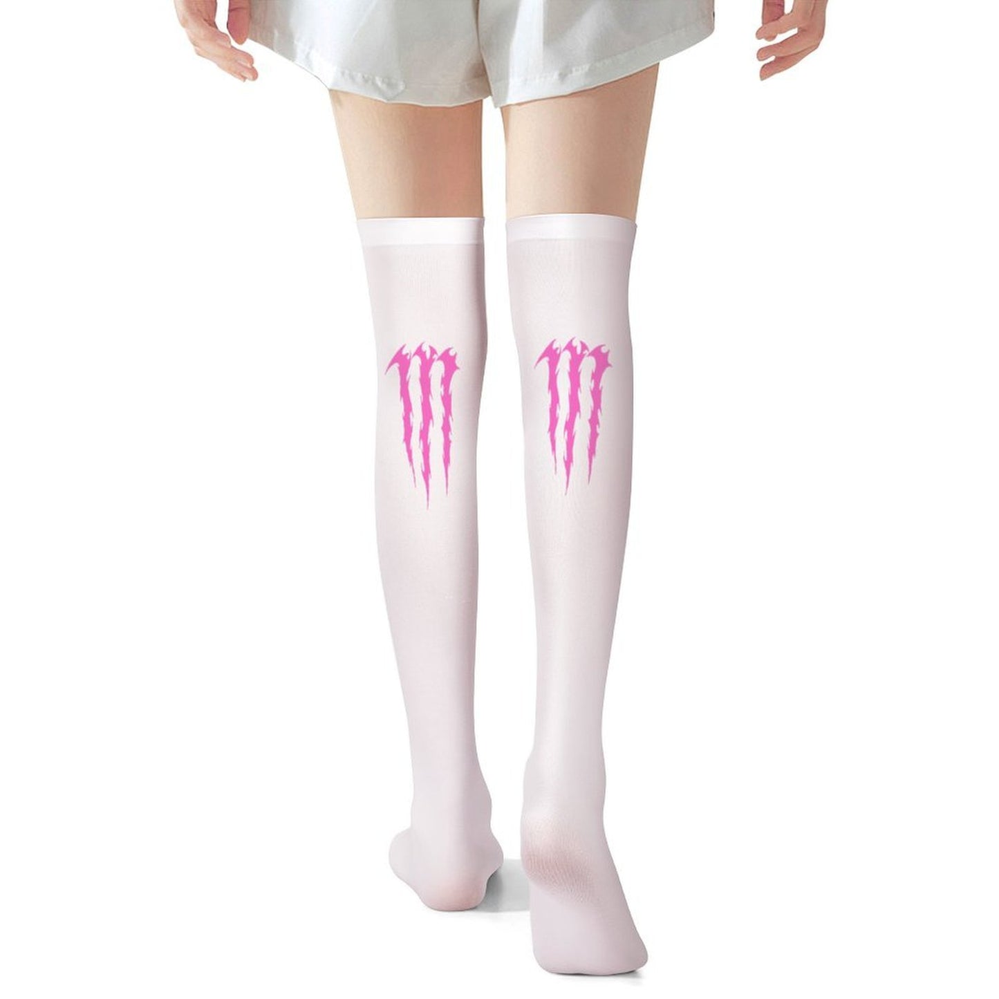 Pink Monster Claw Scene Kid Long Stockings