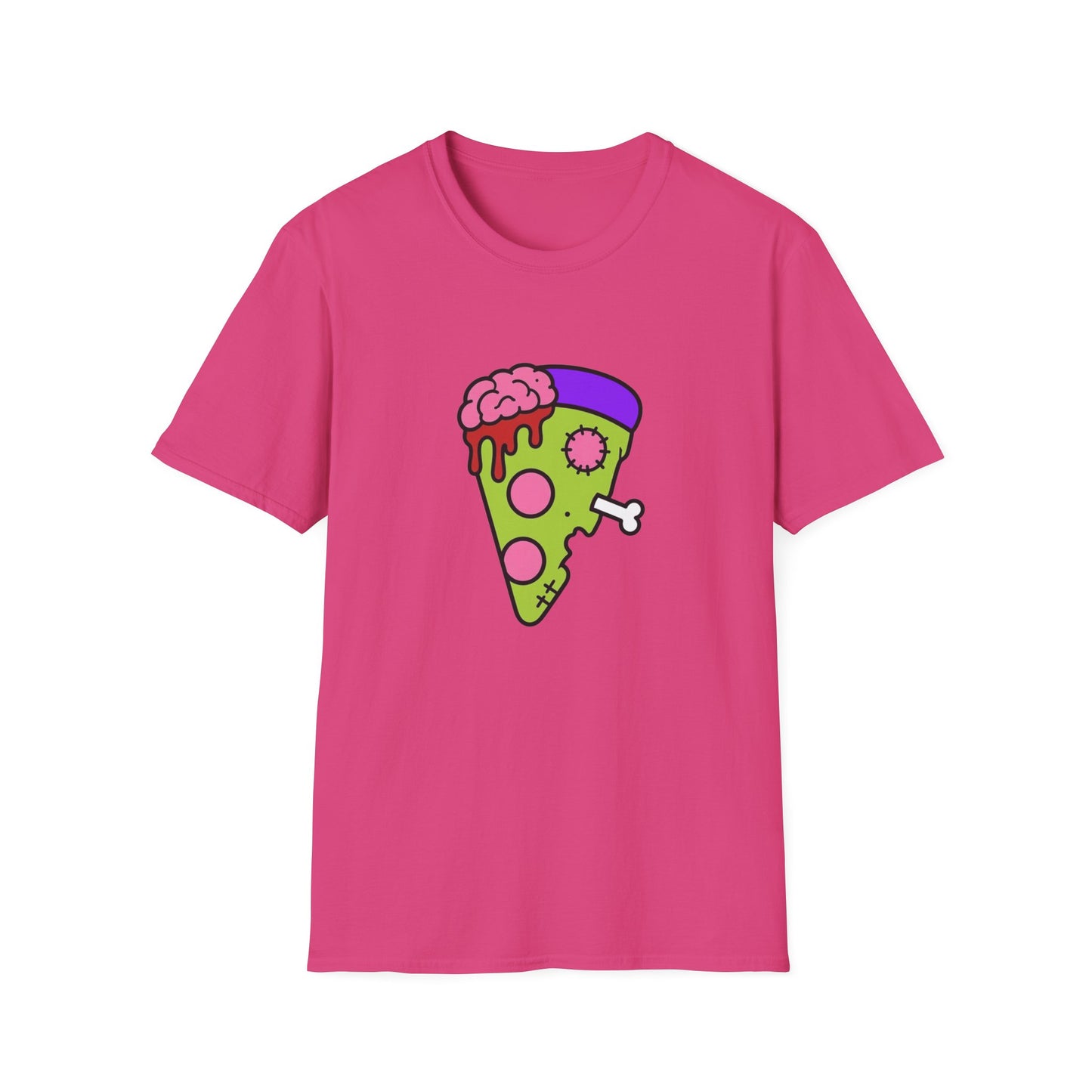 Zombie Pizza Scene Kids Cotton Unisex Tee (XS–5XL)