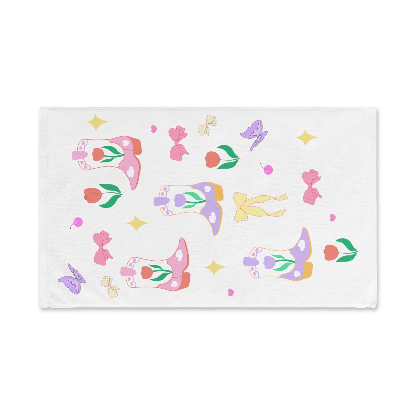 Howdy Girl aesthetic Tulip Hand Towel