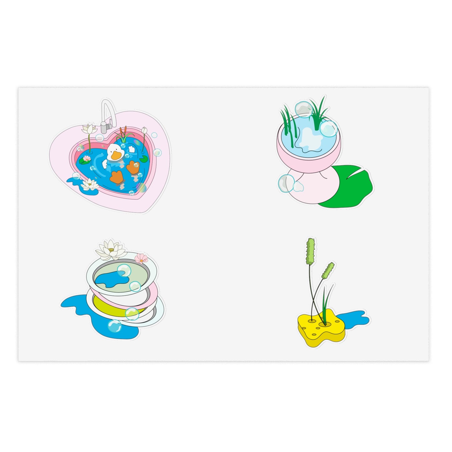 duck daydream Sticker Sheets