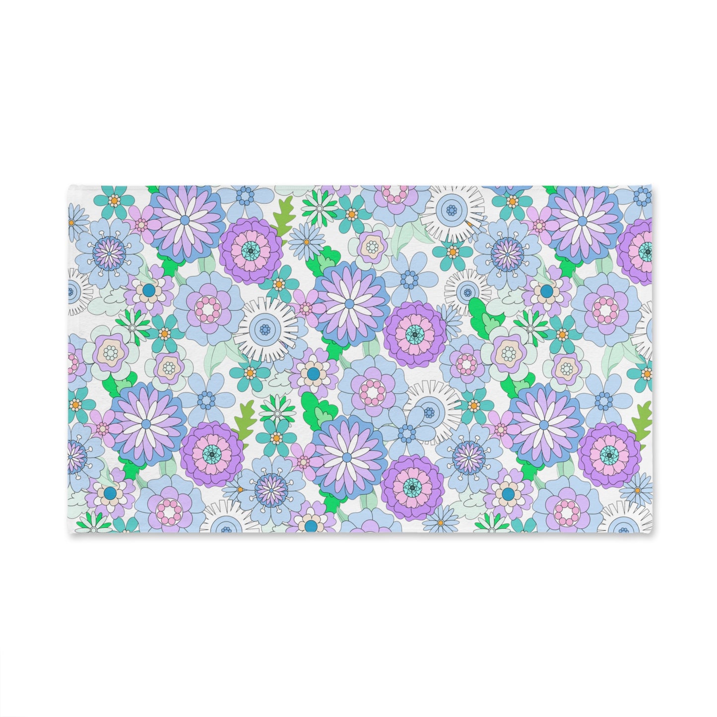 Retro Flower Child Hand Towel