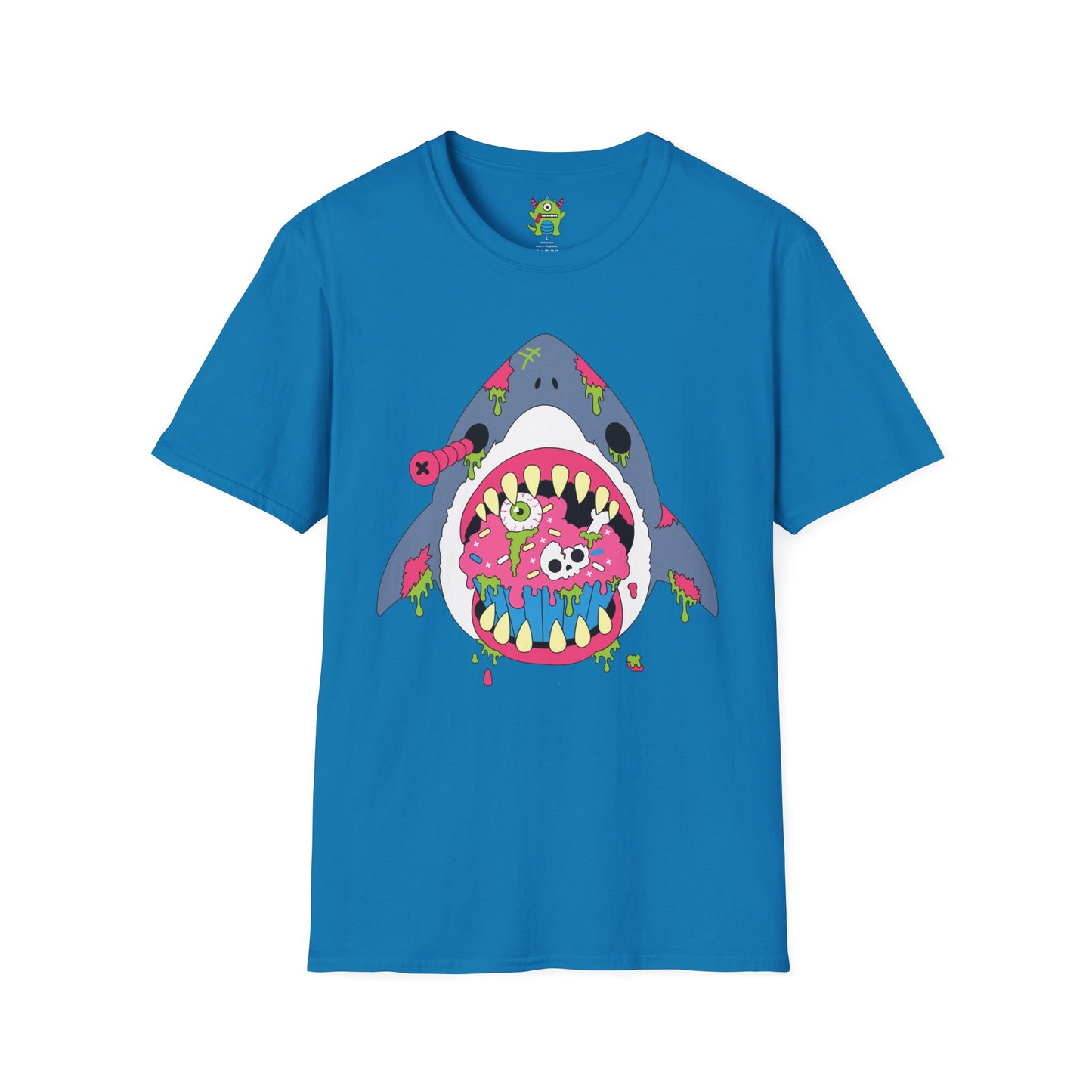Zombie Shark Graphic Tee — Creepy Cute Monster Shark T‑Shirt