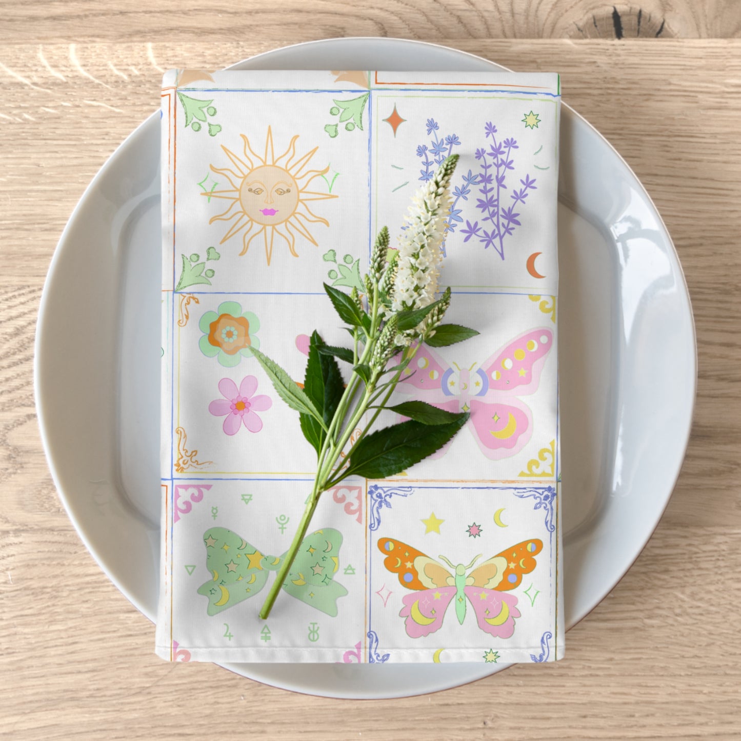 Pastel BOHO Whimsical Butterfly Napkins