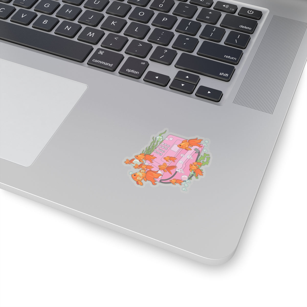 Dreamy Goldfish Phone booth Kiss-Cut Stickers