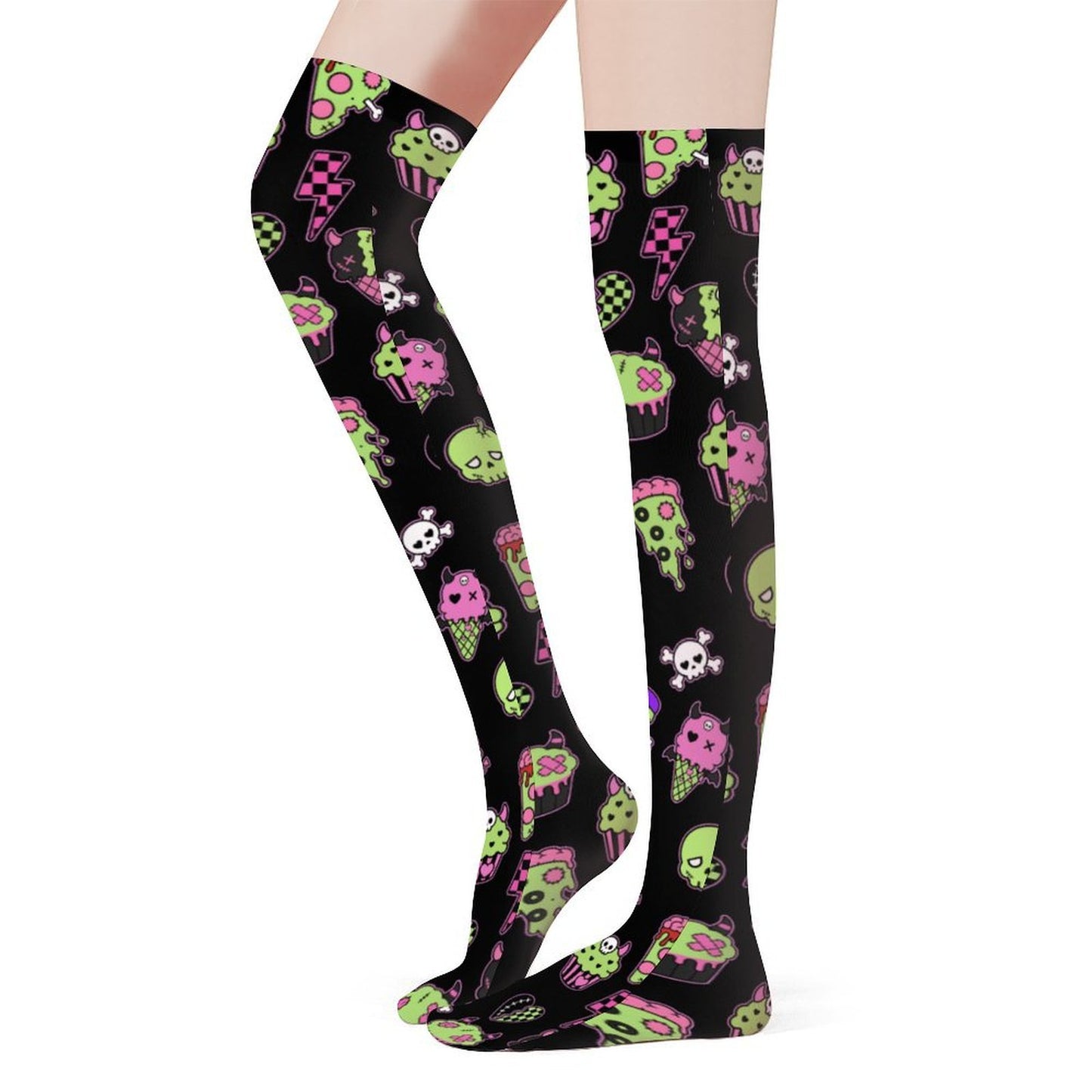 Zombie Sweets Over-The-Knee Stockings