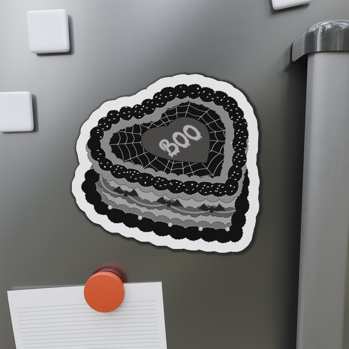 Kawaii Goth BOO Cake Magnets