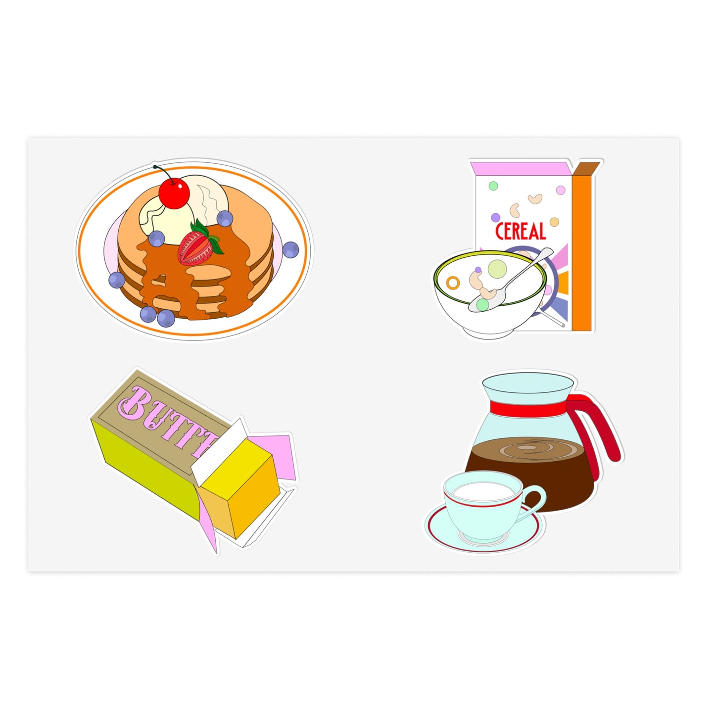 Breakfast Time Sticker Sheets