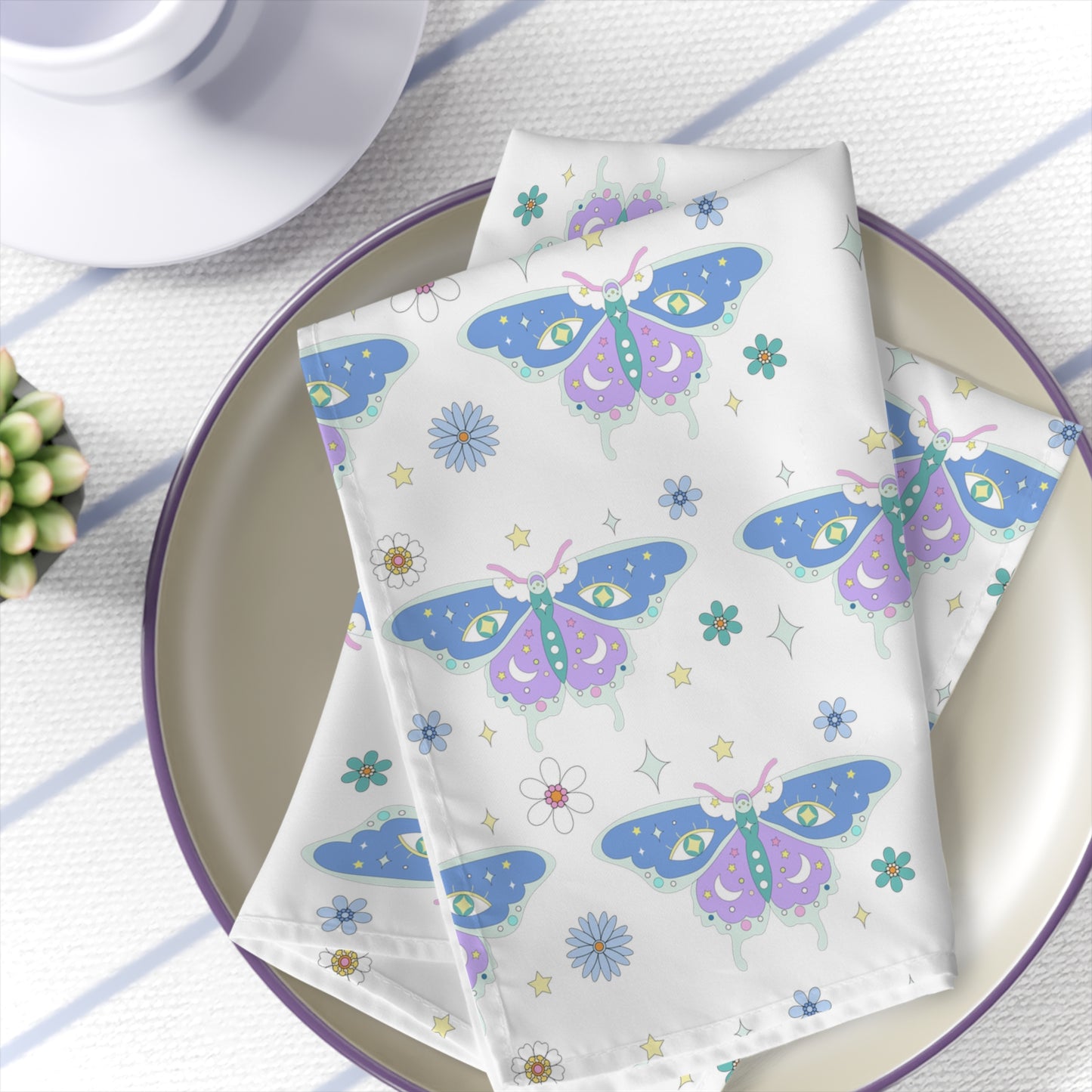 Pastel Grunge Boho Magical Butterfly Napkins