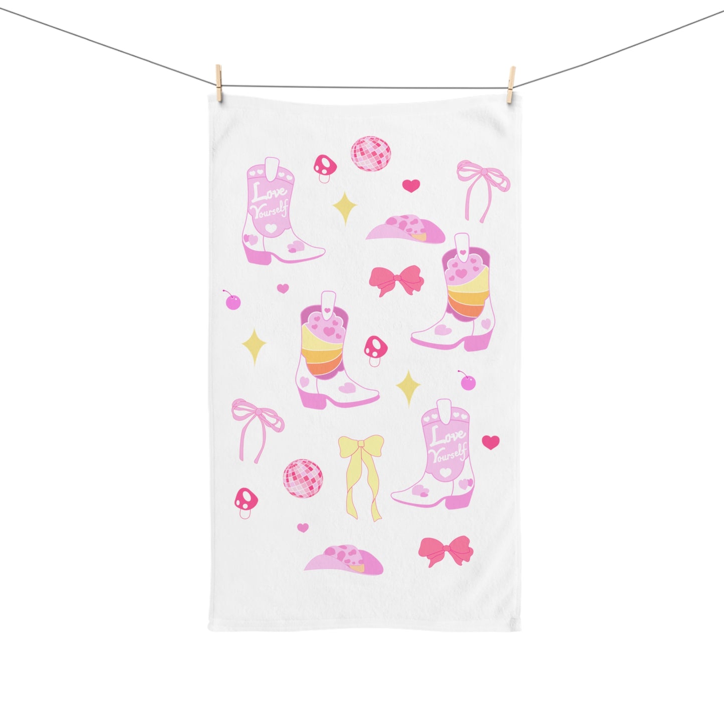 Howdy Girl aesthetic Hand Towel