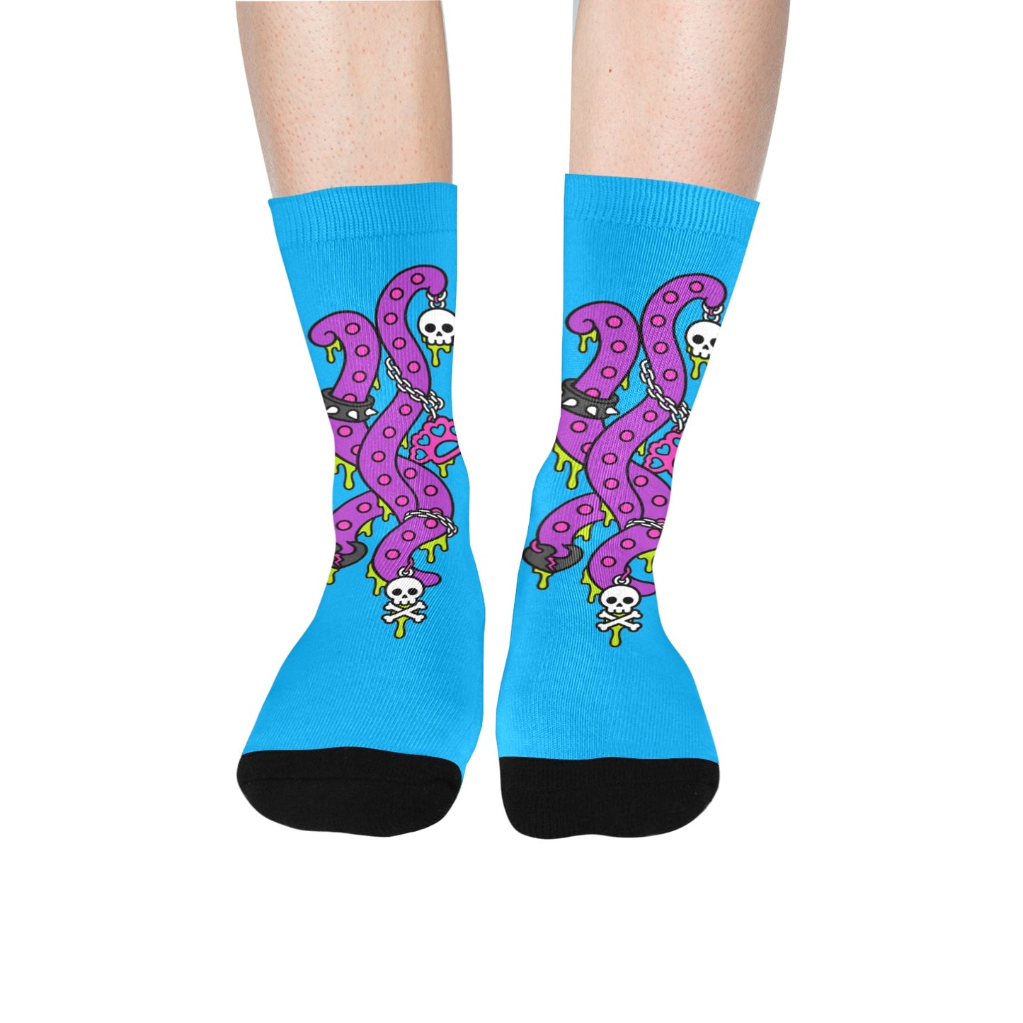 Sheppy Zippy Tako Monster Crew Socks