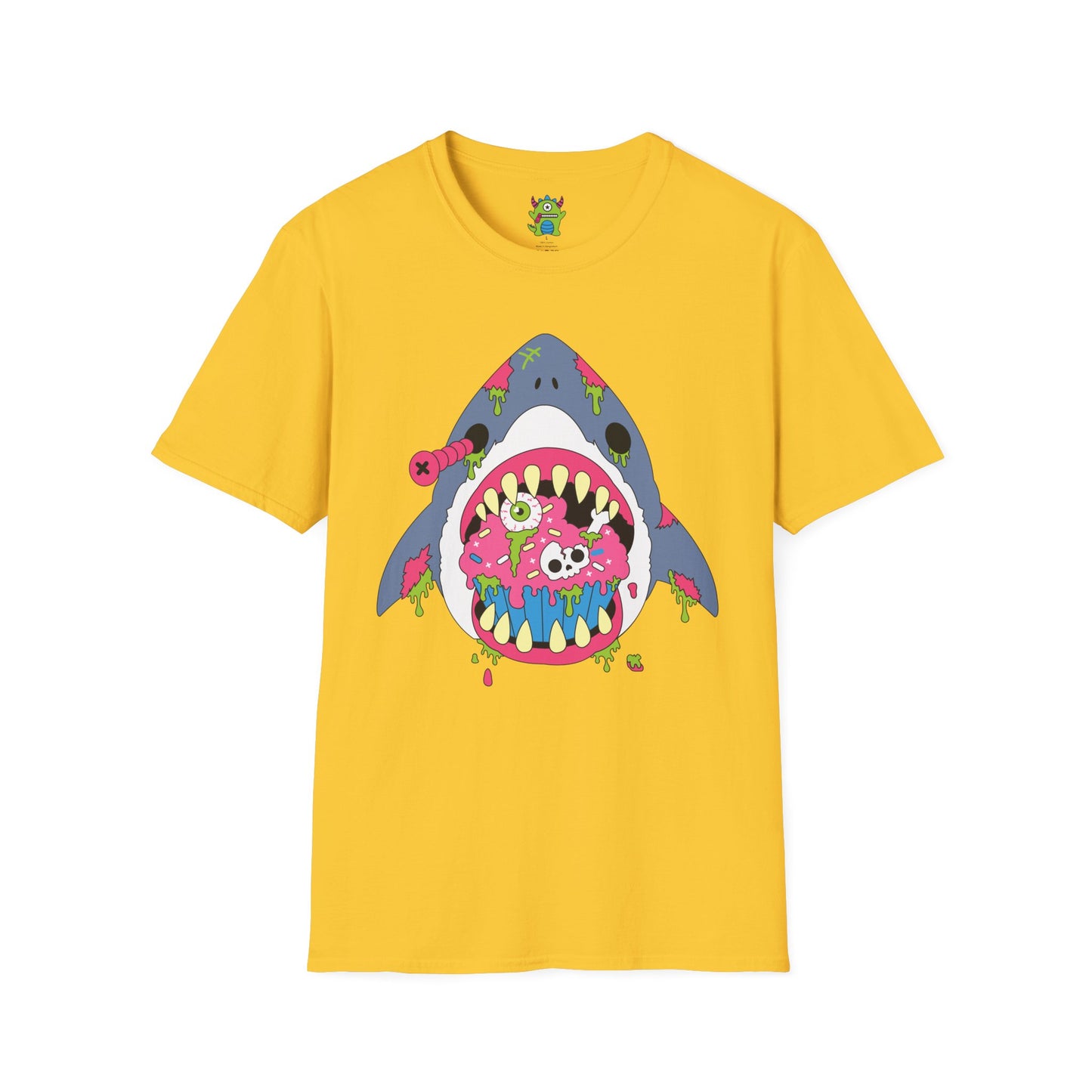 Zombie Shark Graphic Tee — Creepy Cute Monster Shark T‑Shirt