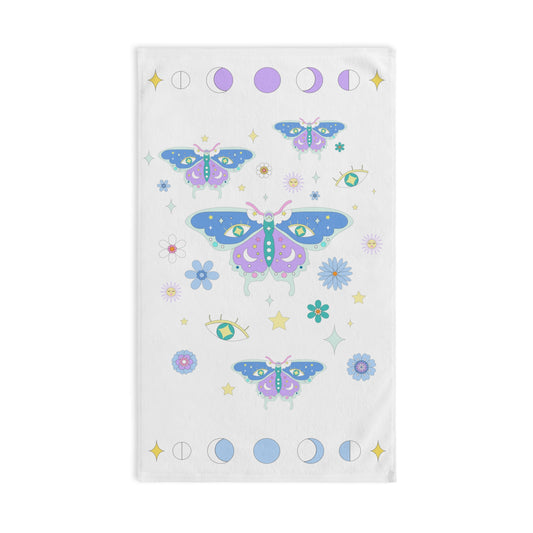 Pastel Grunge Boho Magical Butterfly Hand Towel