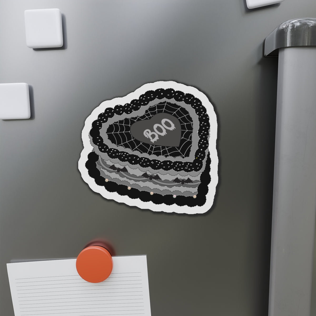 Kawaii Goth BOO Cake Magnets