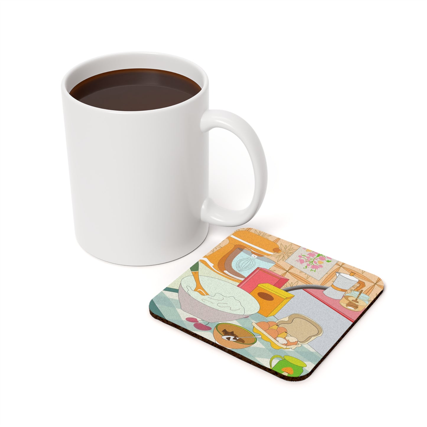 70s Retro Kitchen Coaster