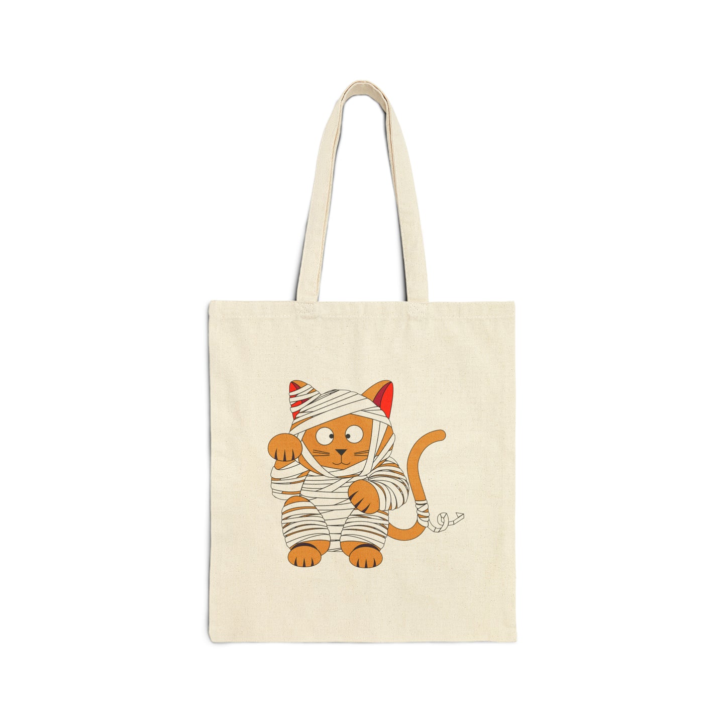 Zombie Cat Canvas Tote Bag