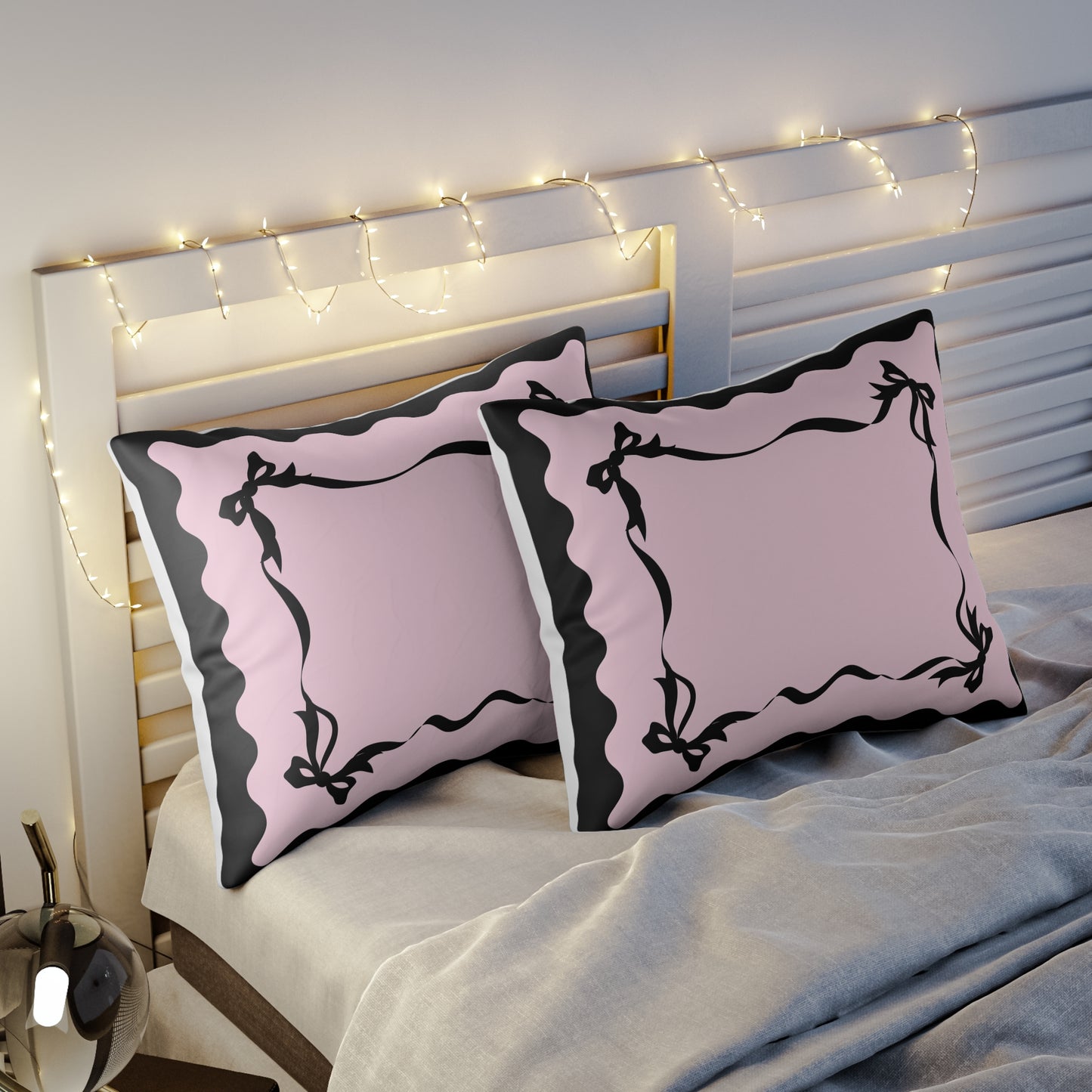 MY TWO MOOD Black Pink Aesthetic Pillow Sham