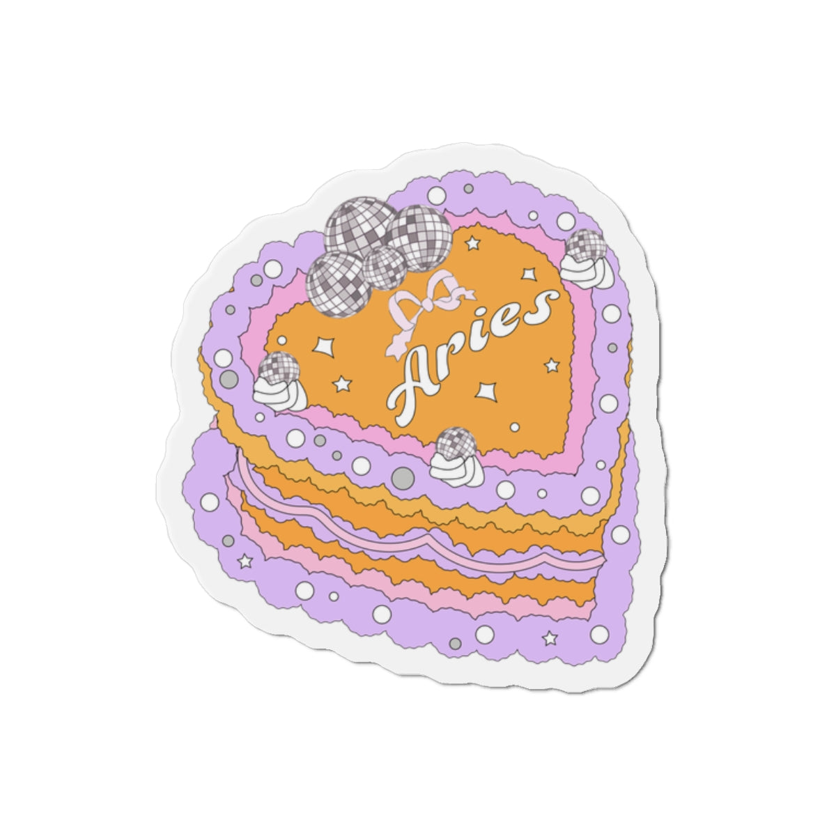 Zodiac Cake Series Aries Magnets