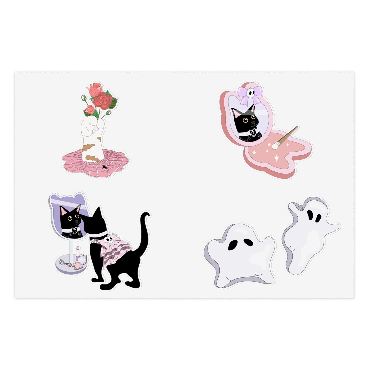 Pastel Goth Dinner Date Sticker Sheets