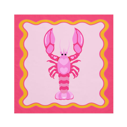 Pink lobster Napkins