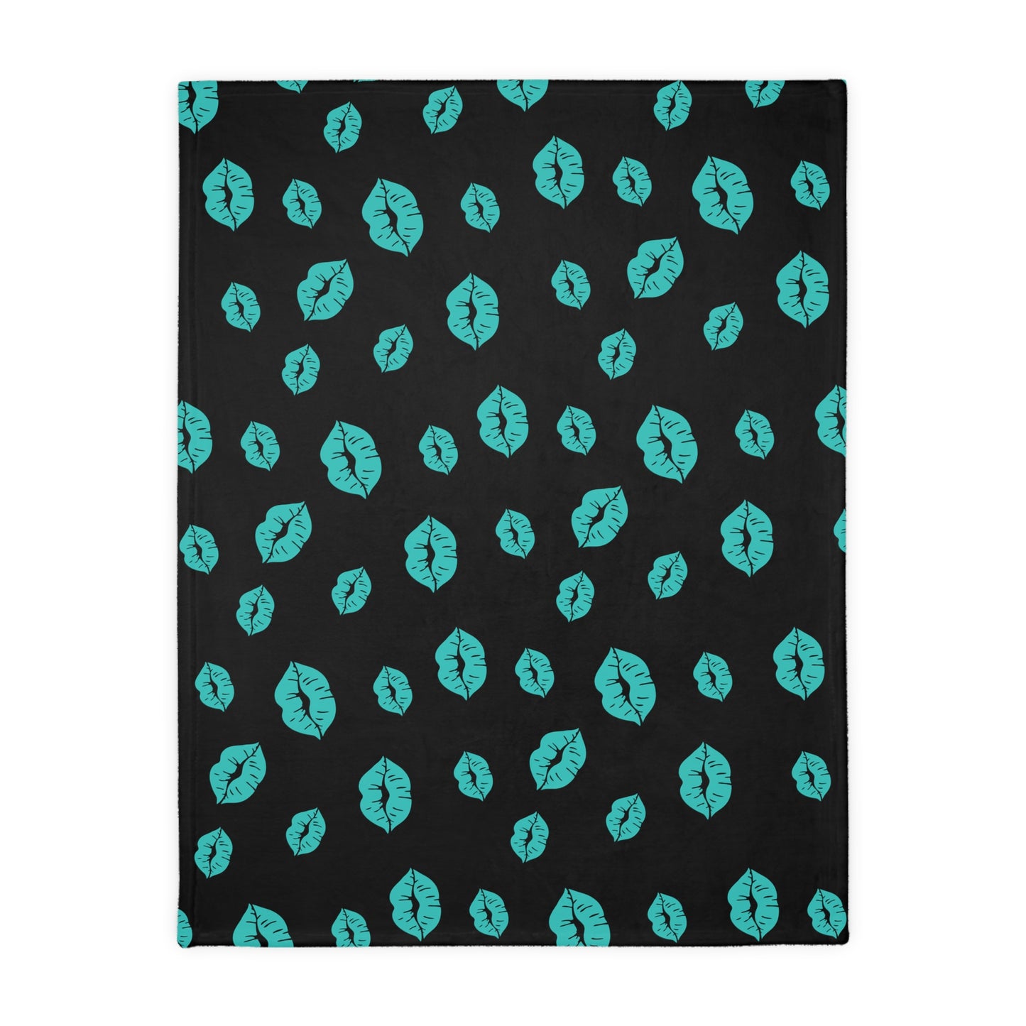 Turquoise Kiss & Zebra Velvet Blanket — Reversible Cozy Throw