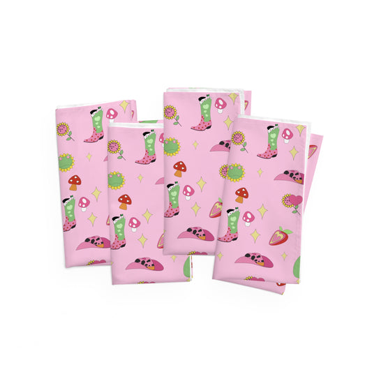 Cottagecore Aesthetic Froggy Shroomate Napkins