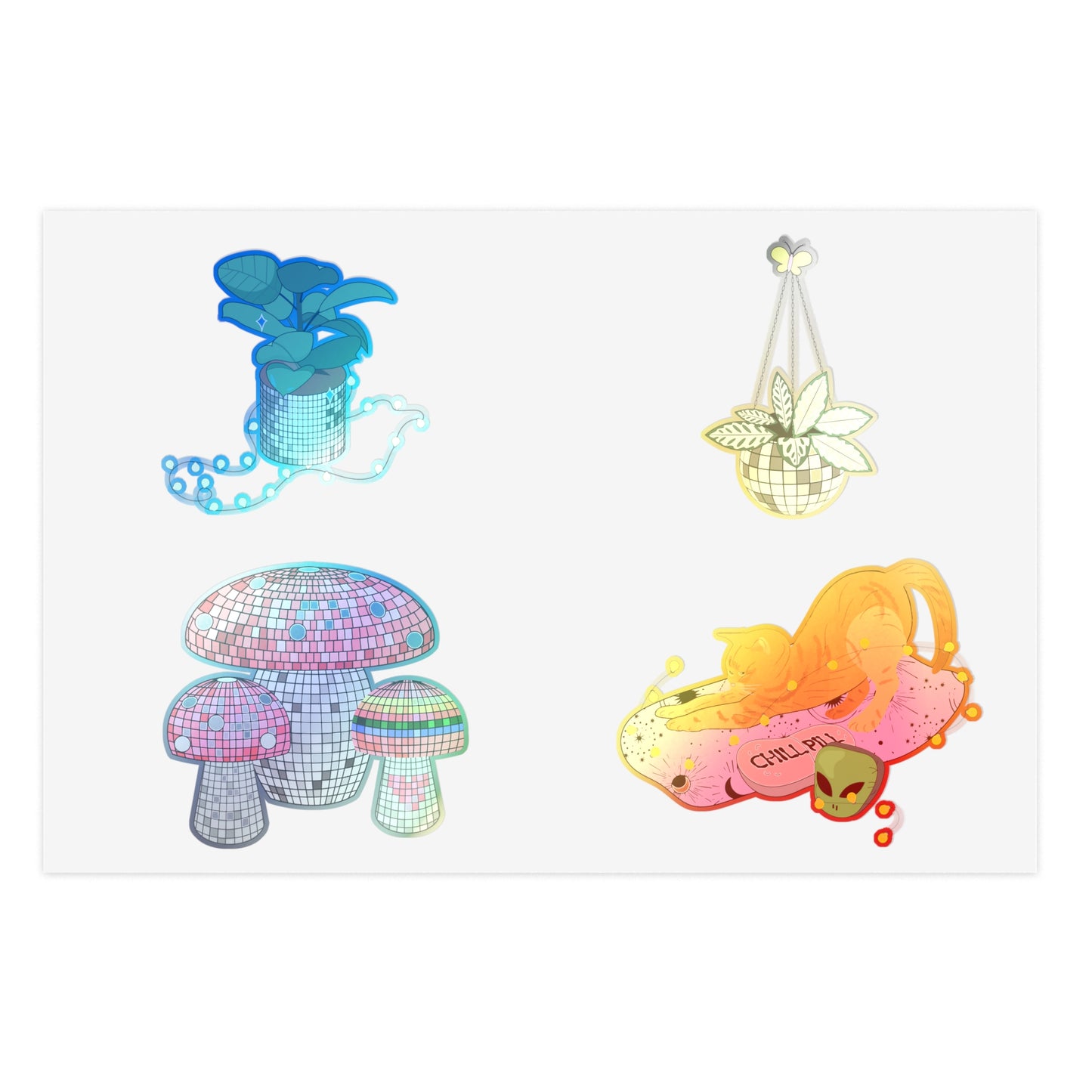 Boho Soft Grunge Disco Sticker Sheets