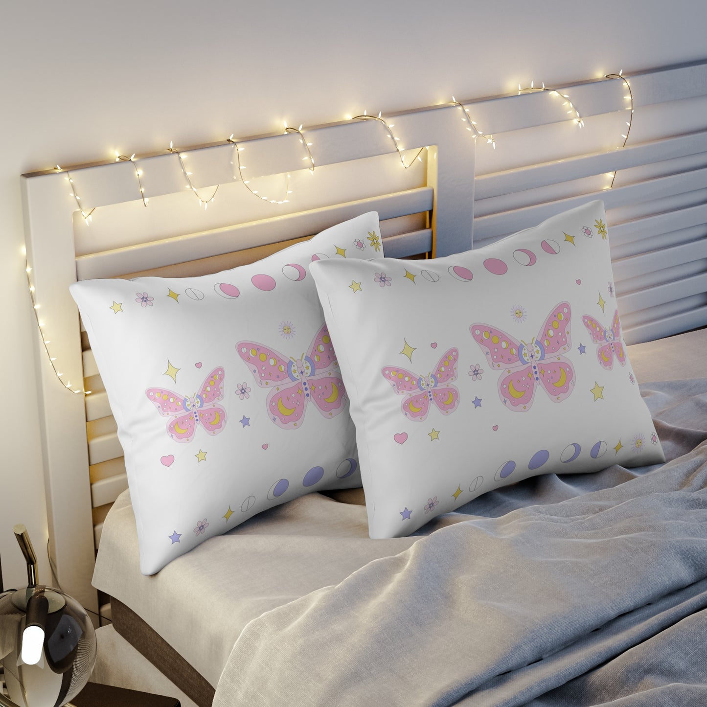 KawaII Pastel Soft Grunge Butterfly Pillow Sham