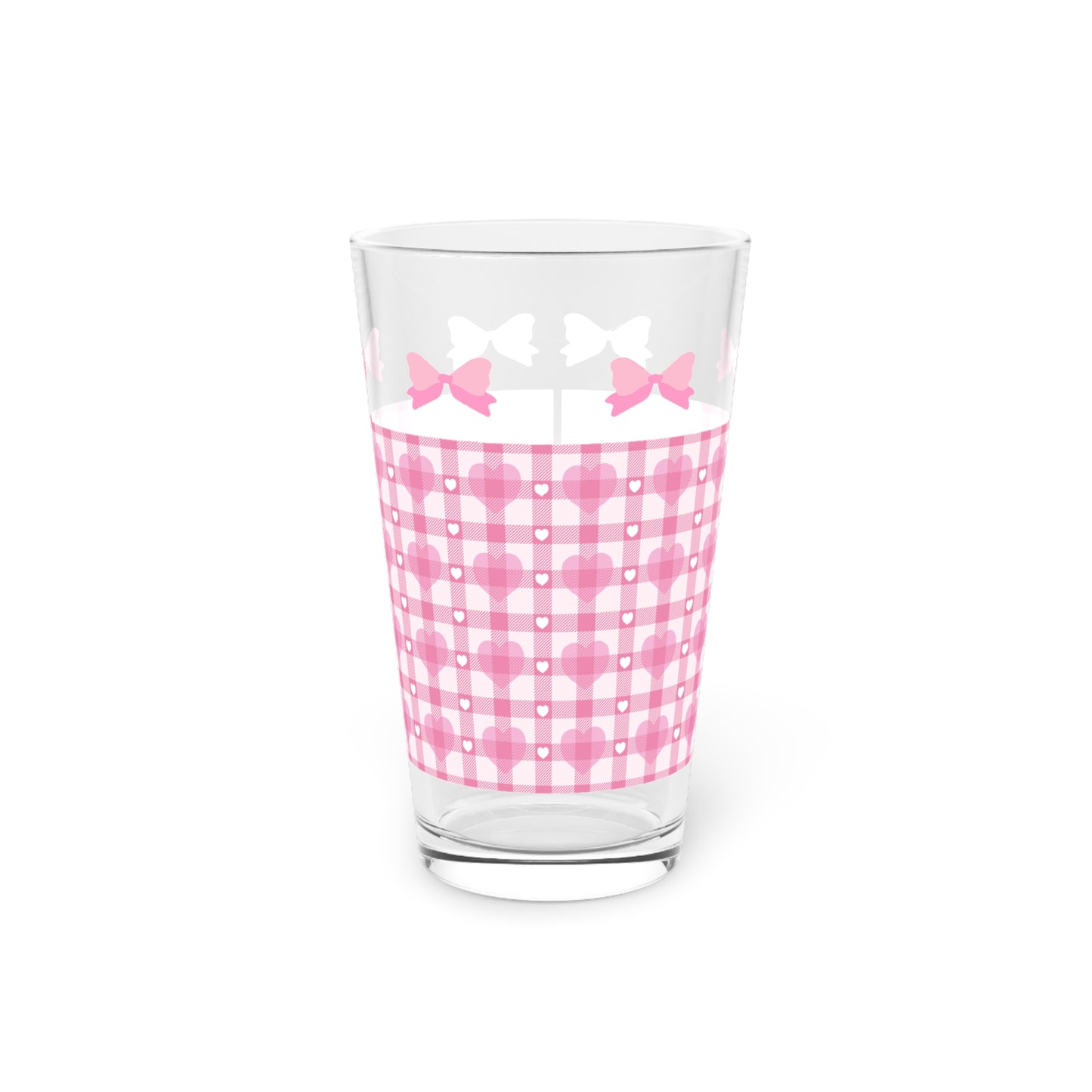 Coquette bow aesthetic Pint Glass