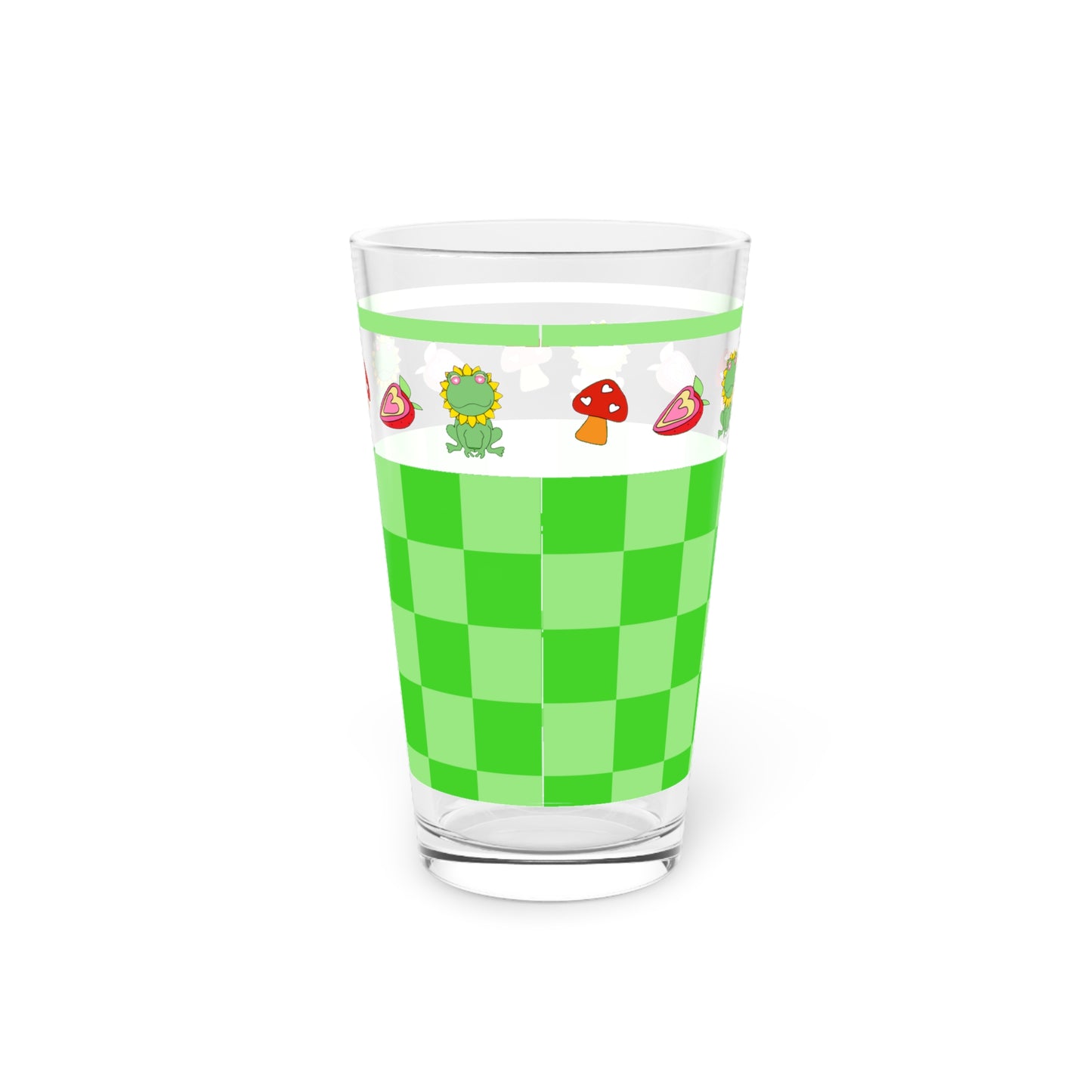 Retro Froggy Pint Glass