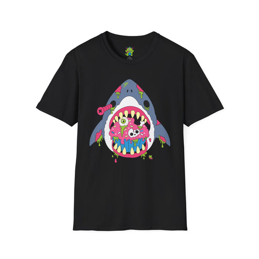 Zombie Shark Graphic Tee — Creepy Cute Monster Shark T‑Shirt