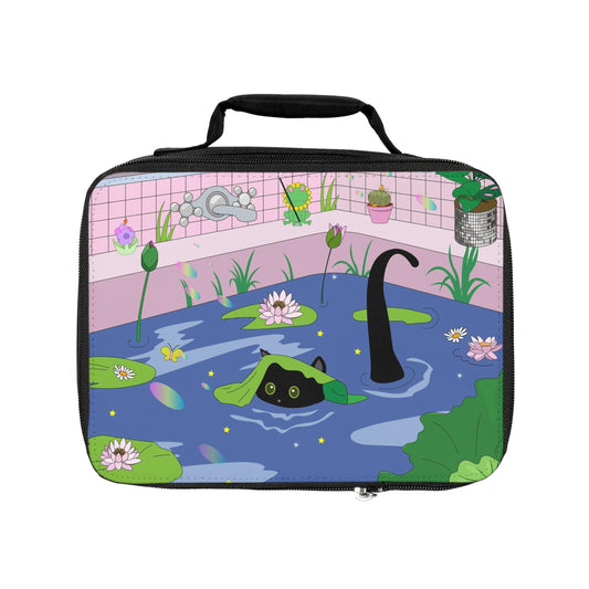 Kawaii Neko night bath Lunch Bag