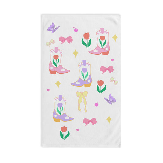 Howdy Girl aesthetic Tulip Hand Towel