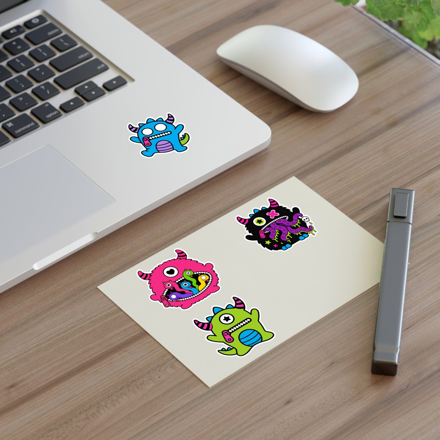 Sheppy Zippy Monster Family Vinyl Sticker Sheet